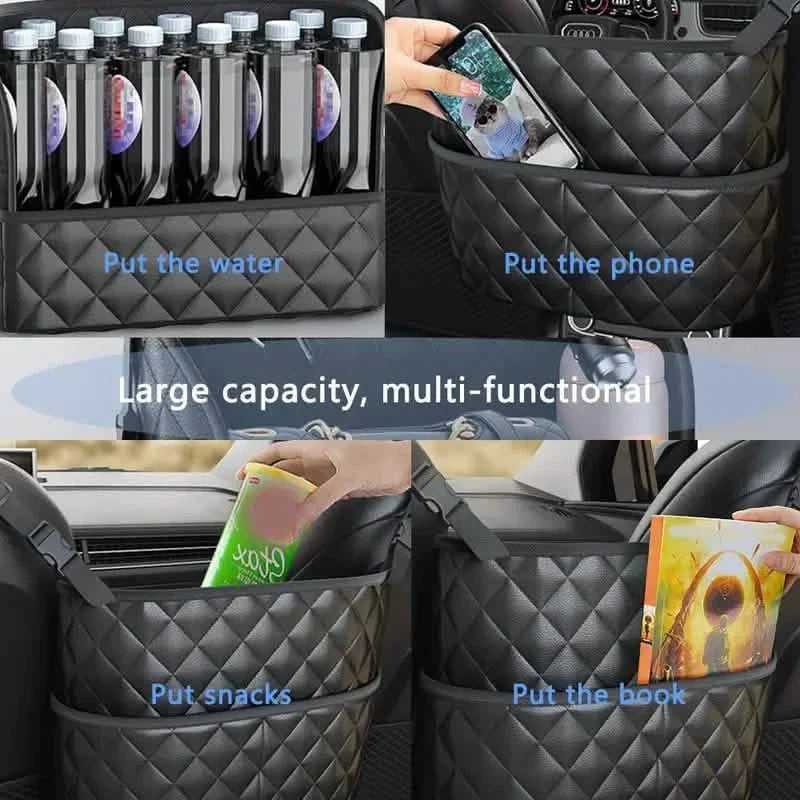 Stylish PU Leather Handbag Car-Mounted Storage Bag by DailySale