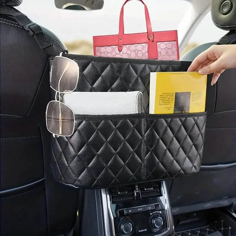 Stylish PU Leather Handbag Car-Mounted Storage Bag by DailySale