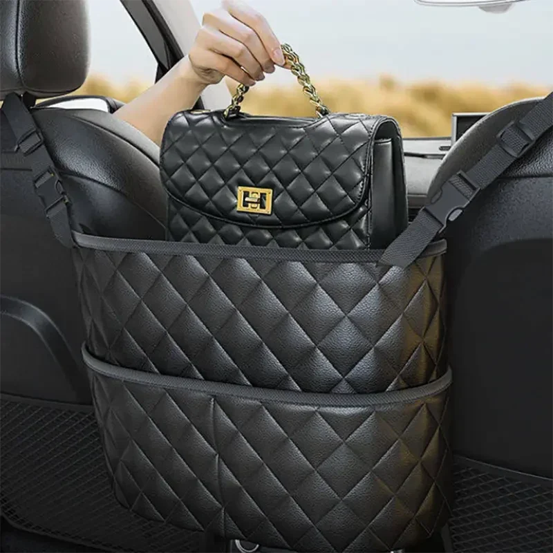 Stylish PU Leather Handbag Car-Mounted Storage Bag by DailySale