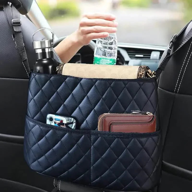 Stylish PU Leather Handbag Car-Mounted Storage Bag by DailySale