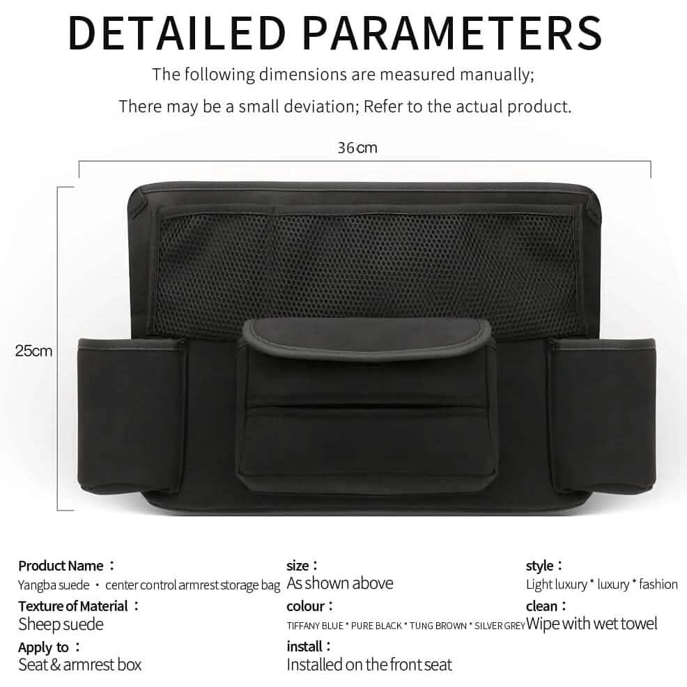 Suede Large Capacity Car Purse Holder by DailySale