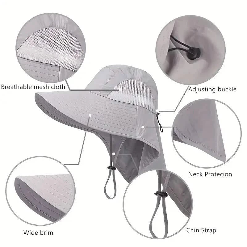 Summer Beach Neck Sunscreen Hat by DailySale