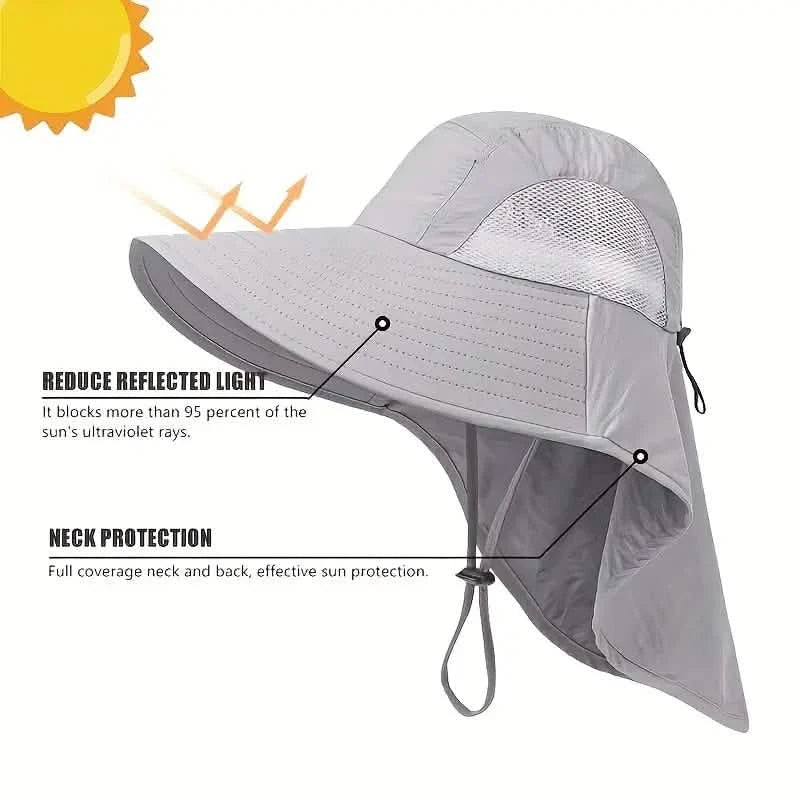 Summer Beach Neck Sunscreen Hat by DailySale