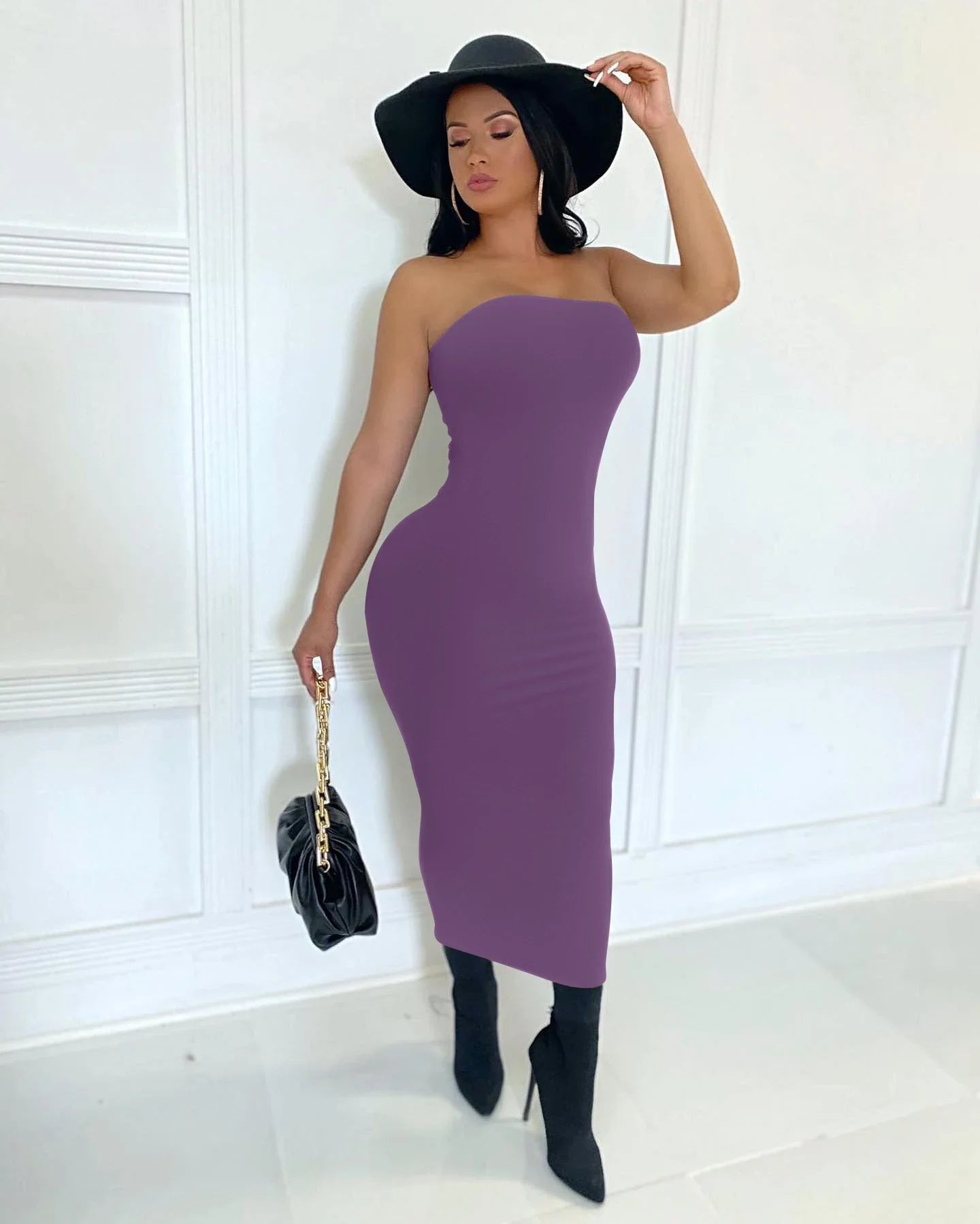 summer women's sexy sleeveless chest wrapped Long Beach Dress by nowadaysfashion