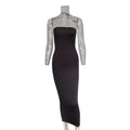 summer women's sexy sleeveless chest wrapped Long Beach Dress by nowadaysfashion