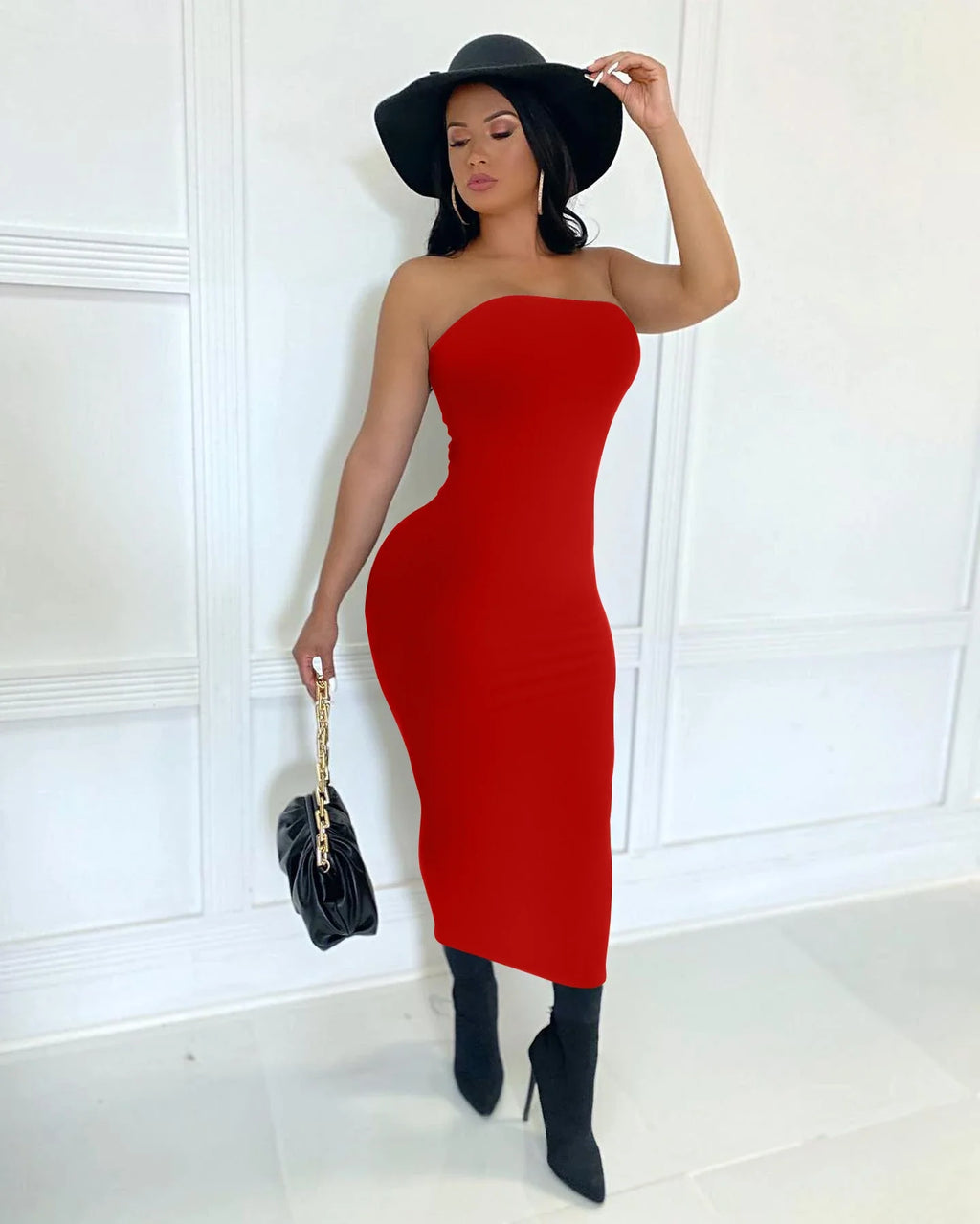 summer women's sexy sleeveless chest wrapped Long Beach Dress by nowadaysfashion