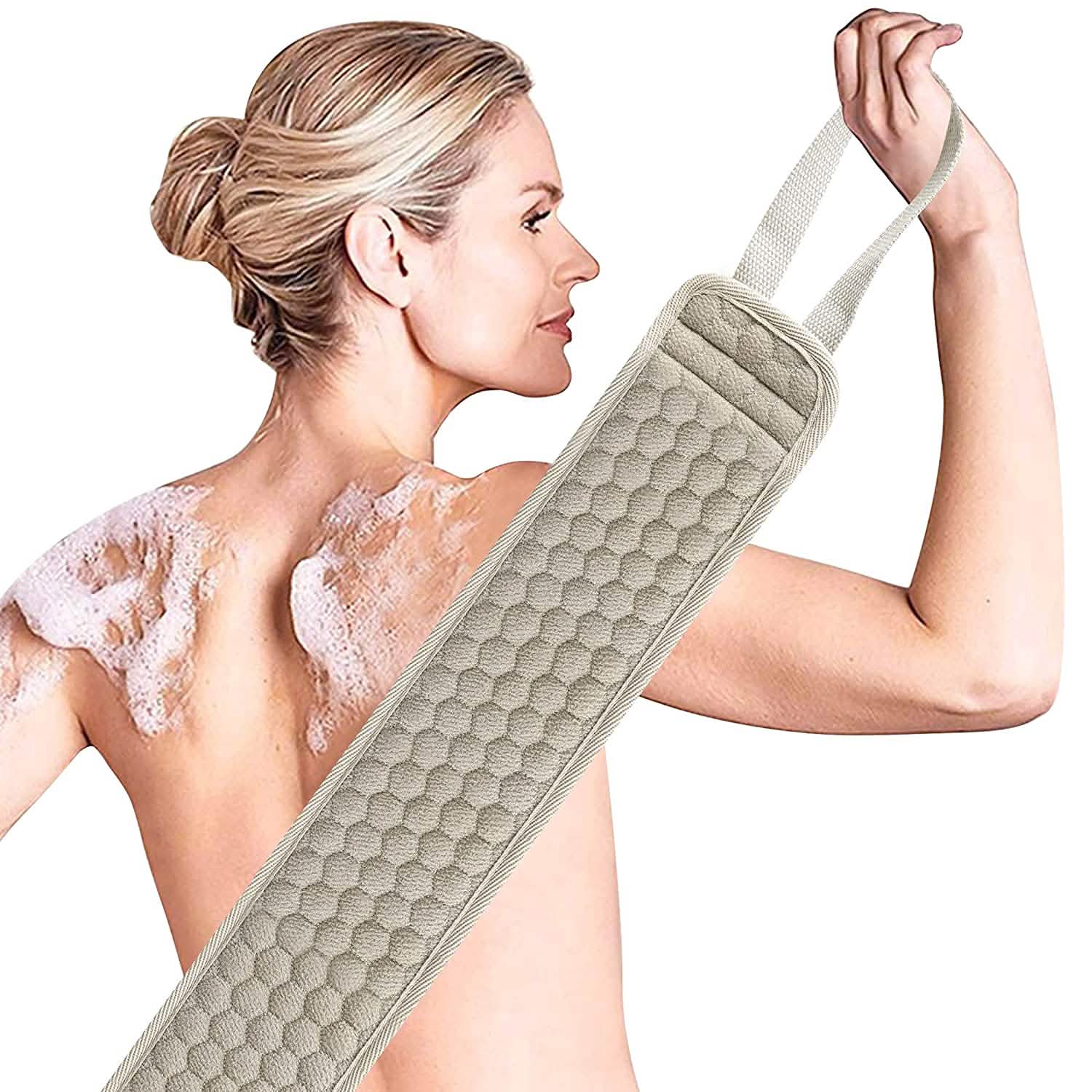 Suntee Exfoliating Back Scrubber and Exfoliating Sponge Pad by DailySale