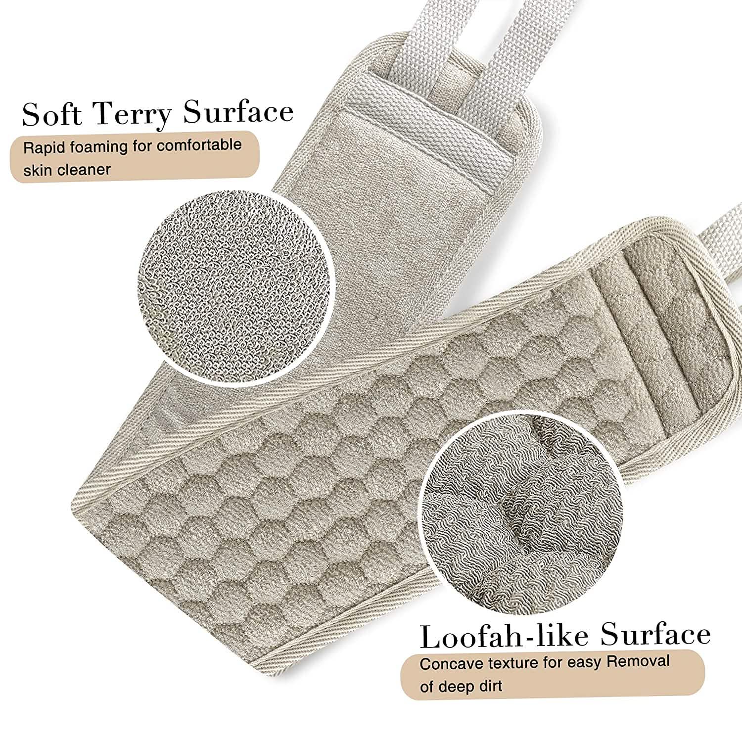 Suntee Exfoliating Back Scrubber and Exfoliating Sponge Pad by DailySale