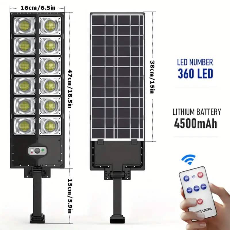 Super Bright 360 LED 3 Speed Double Row Solar Light by DailySale