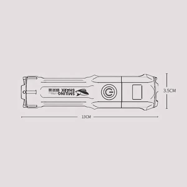 Super Bright ABS Strong Light Focusing Led Flashlight by DailySale