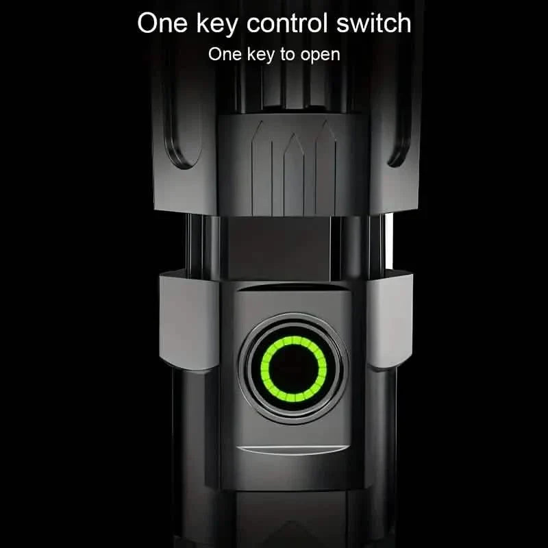 Super Bright Flashlight, USB Rechargeable Telescopic Zoom Wide Beam by DailySale