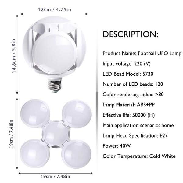 Super Bright Lighting 40W Football UFO Lamp by DailySale