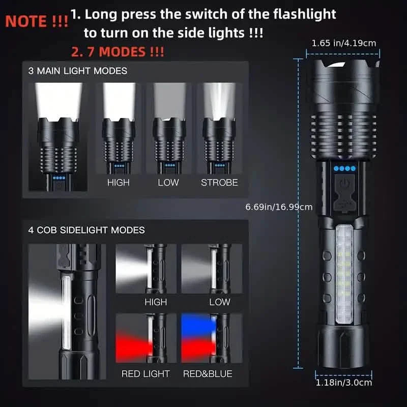 Super Powerful Rechargeable Torch Flood Light by DailySale