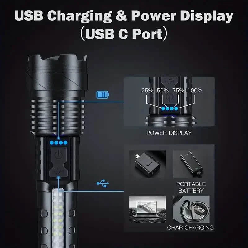 Super Powerful Rechargeable Torch Flood Light by DailySale