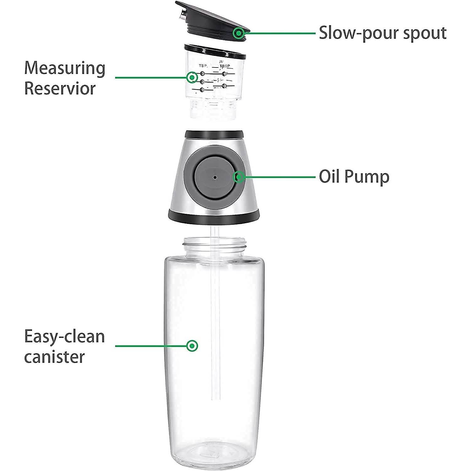 Superior Glass Oil and Vinegar Dispenser by DailySale