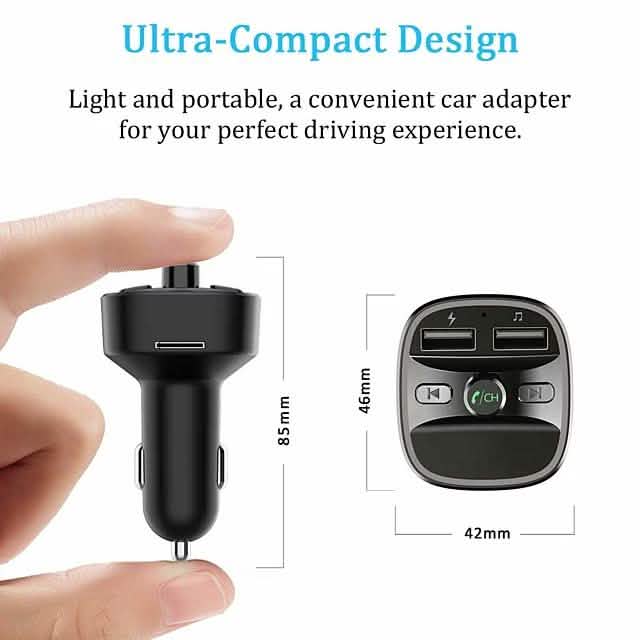 T25 Bluetooth 5.0 Car FM Transmitter by DailySale