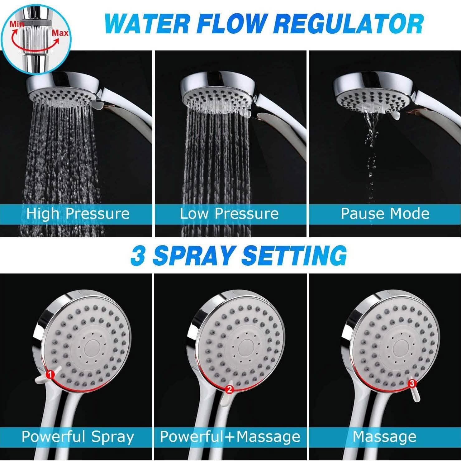 Taiker Stainless Steel Shower Head/Handheld Combination by DailySale