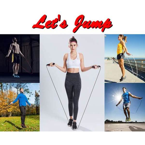 Tangle-Free Skipping Rope with Ball Bearings by DailySale