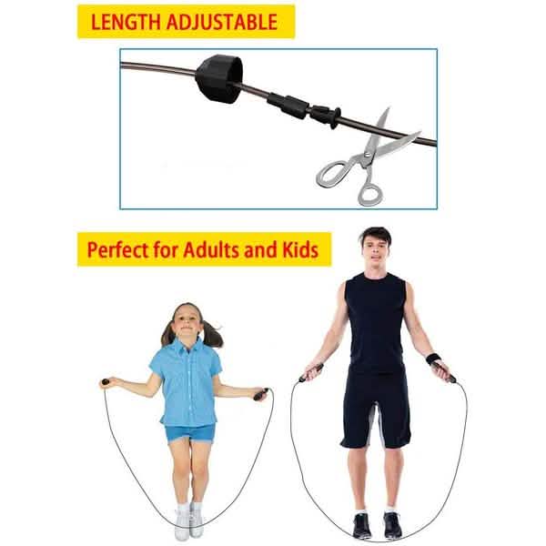 Tangle-Free Skipping Rope with Ball Bearings by DailySale