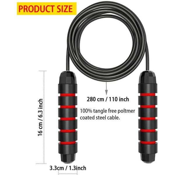 Tangle-Free Skipping Rope with Ball Bearings by DailySale
