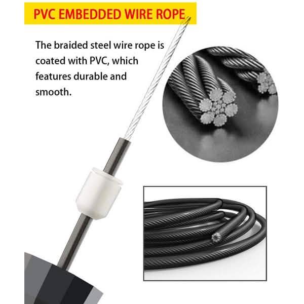 Tangle-Free Skipping Rope with Ball Bearings by DailySale