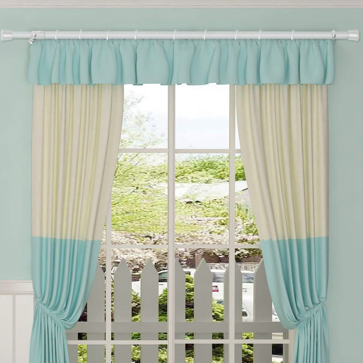 Tension Curtain Rod Spring Load Adjustable Curtain Pole by DailySale