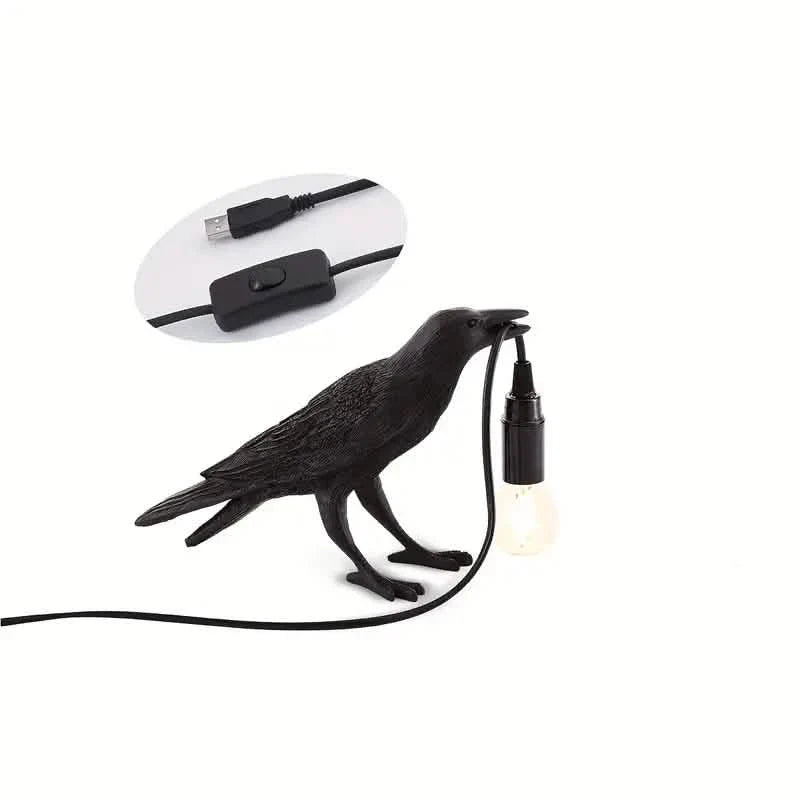 The Gothic Crow USB Port Lamp by DailySale