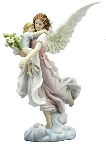 The Guardian Angel with Child Figurine by FairyGlen Store