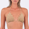 The Hidden Secret Crochet Triangle Top by Acqua de Luxe Beachwear