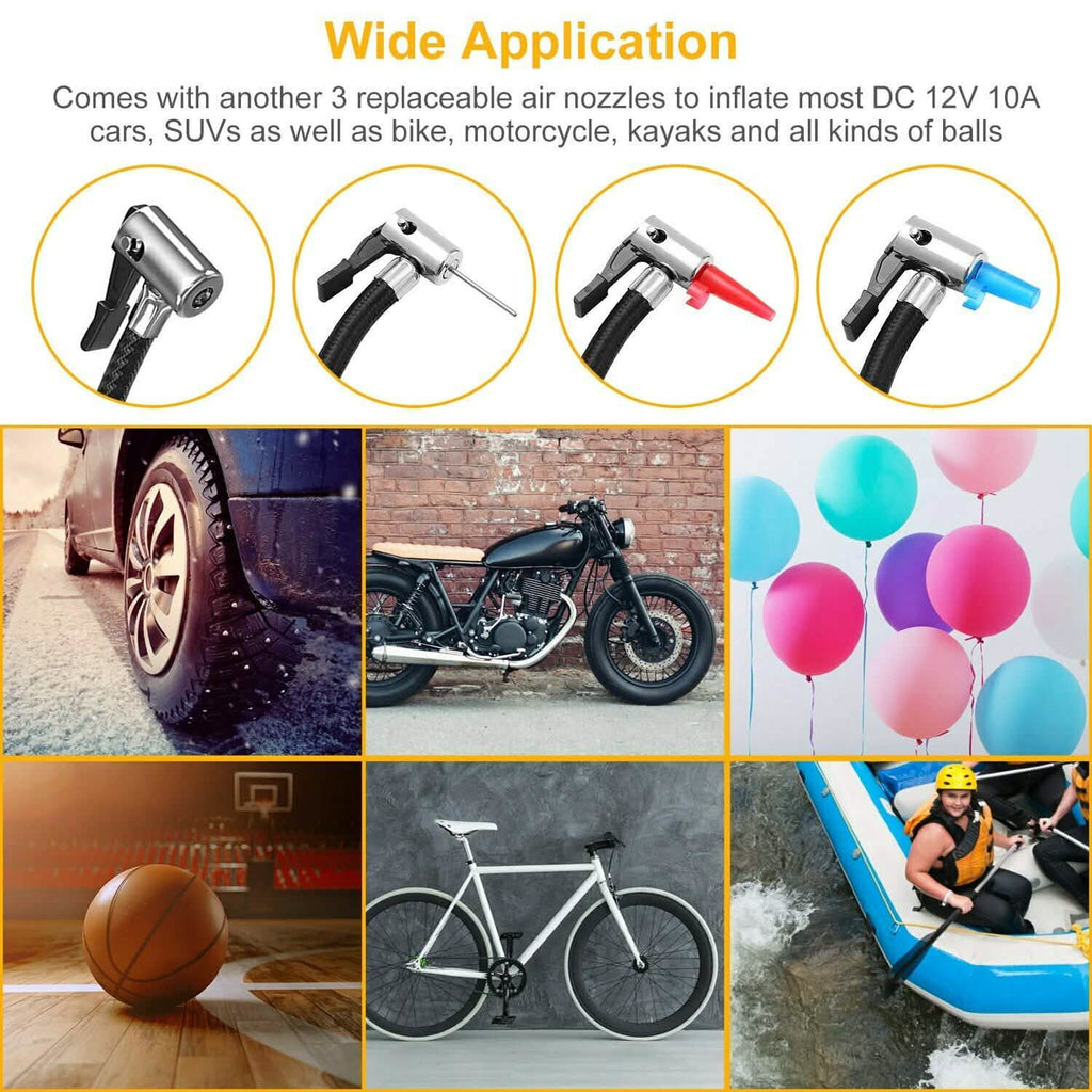 Tire Inflator 12V DC 120W 150PSI with LCD Electric Air Compressor by DailySale