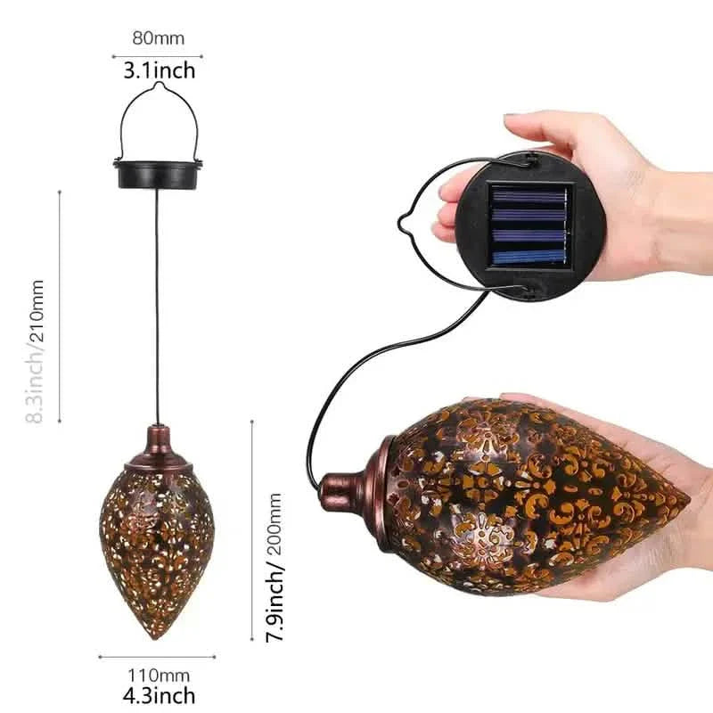 Tomshine Solar Lantern LED Moroccan Garden Lights Metal Lamp Waterproof by DailySale
