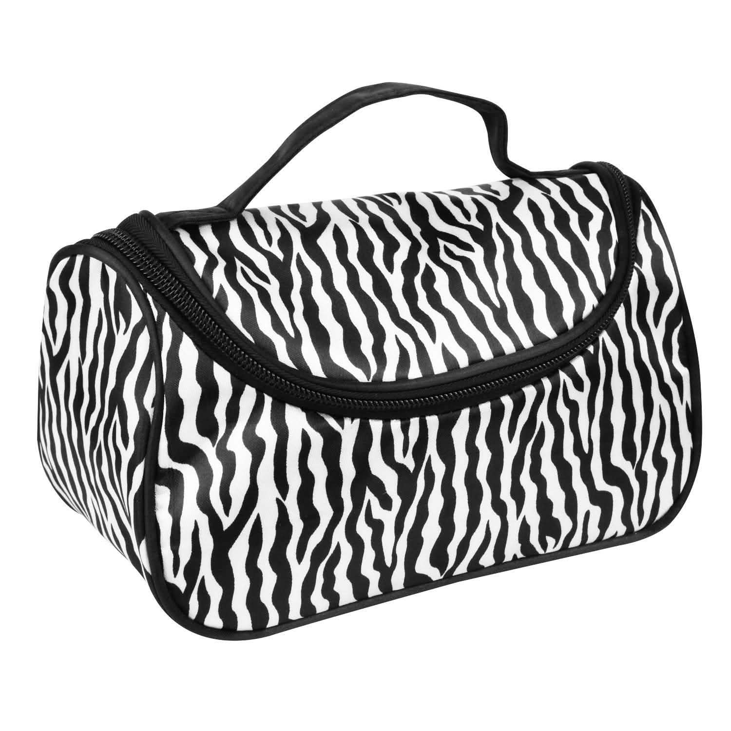 Travel Makeup Bag Portable Cosmetic Organizer with Cosmetic Mirror by DailySale