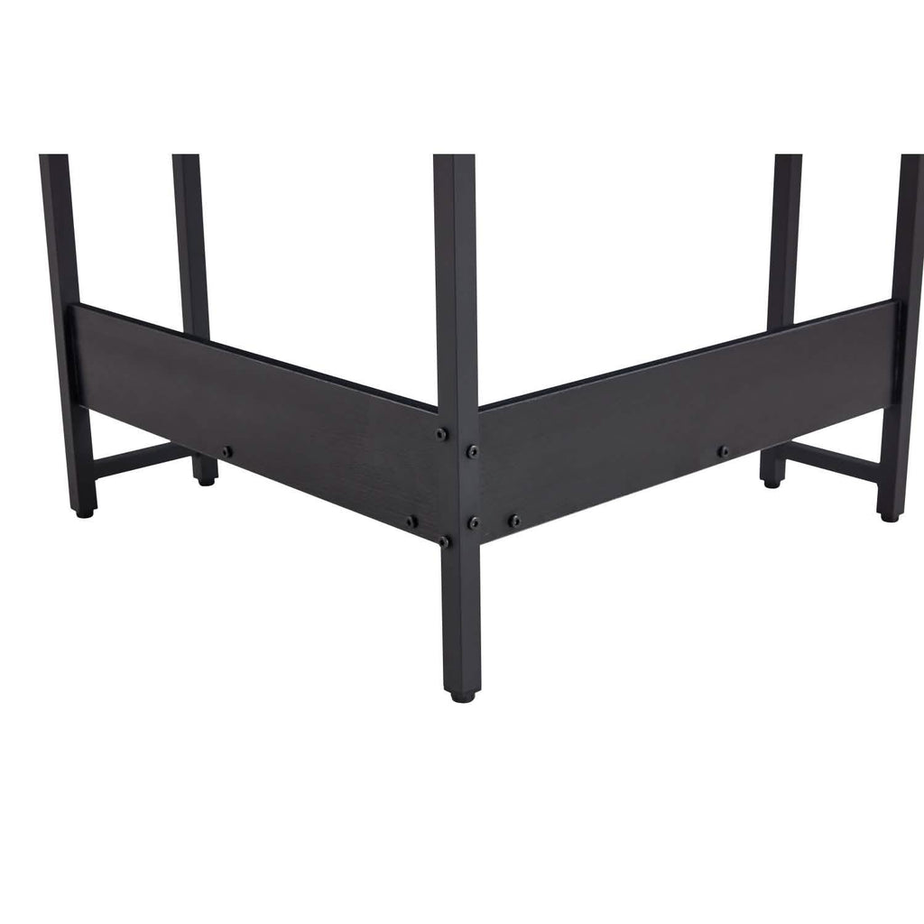 Triangle Computer Desk, Smooth Keyboard Tray& Storage Shelves by DailySale
