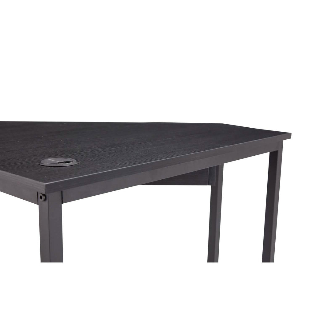 Triangle Computer Desk, Smooth Keyboard Tray& Storage Shelves by DailySale