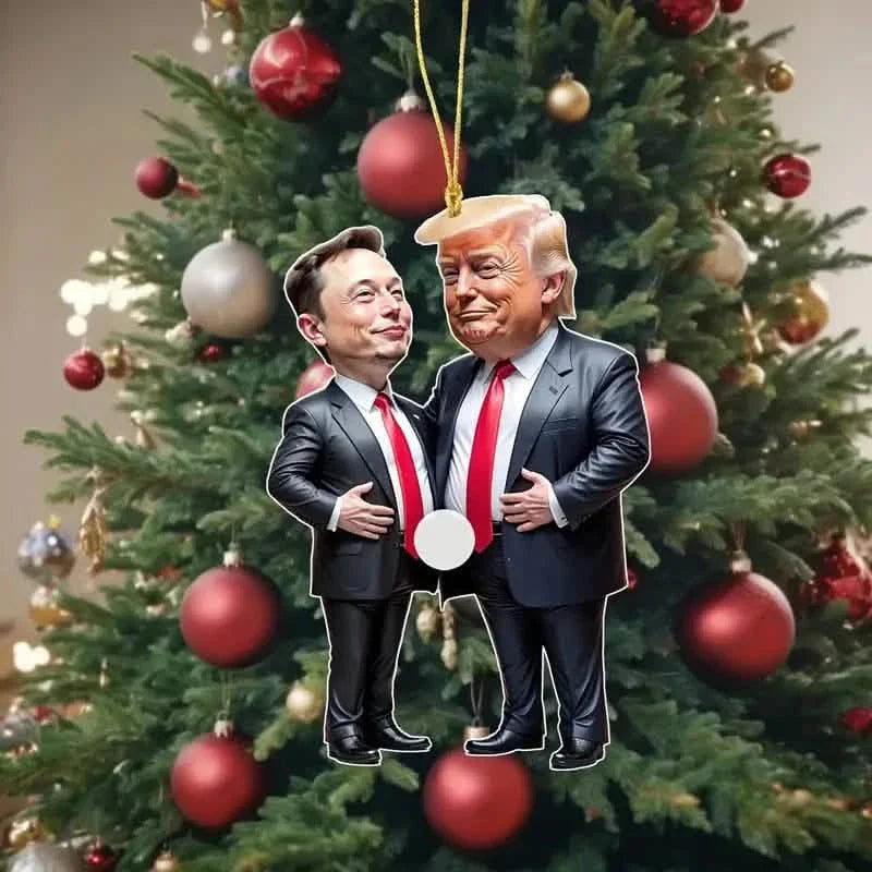 Trump & Musk Acrylic Hanging Ornament by DailySale