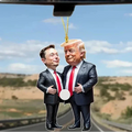 Trump & Musk Acrylic Hanging Ornament by DailySale