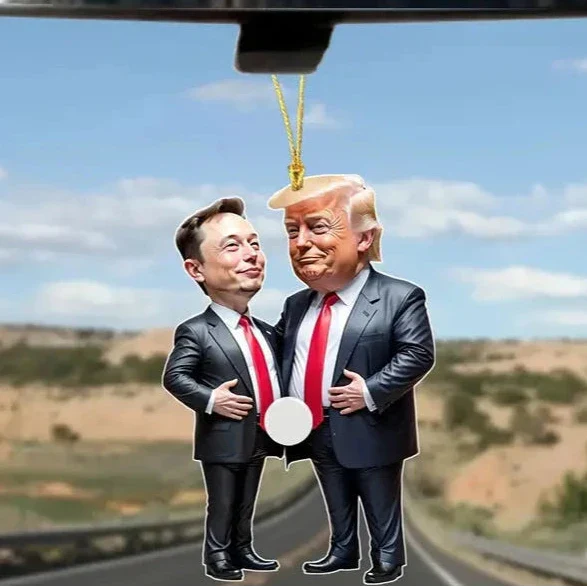 Trump & Musk Acrylic Hanging Ornament by DailySale