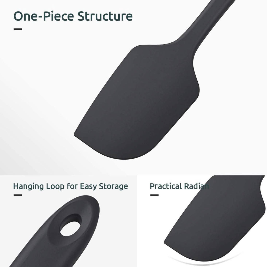 U-Taste Silicone Spatula Set with 480 Degrees Fahrenheit Heat Resistant by DailySale