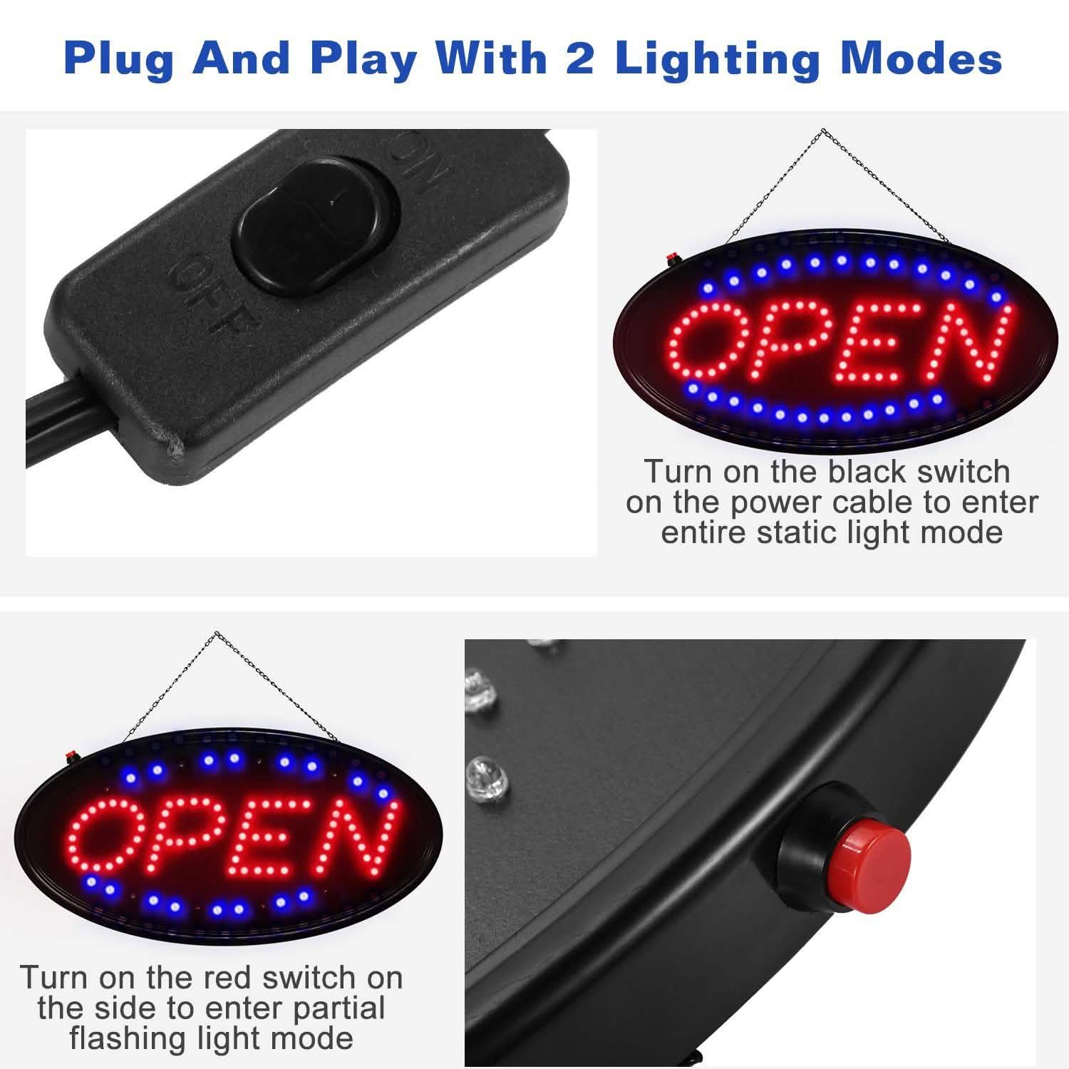 Ultra Bright LED Neon Open Sign by DailySale