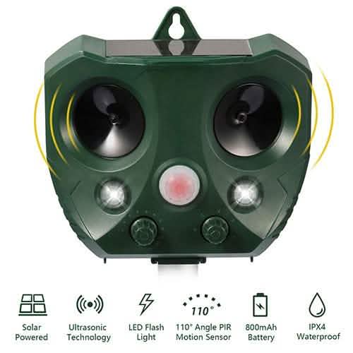Ultrasonic Animal Repeller Solar by DailySale