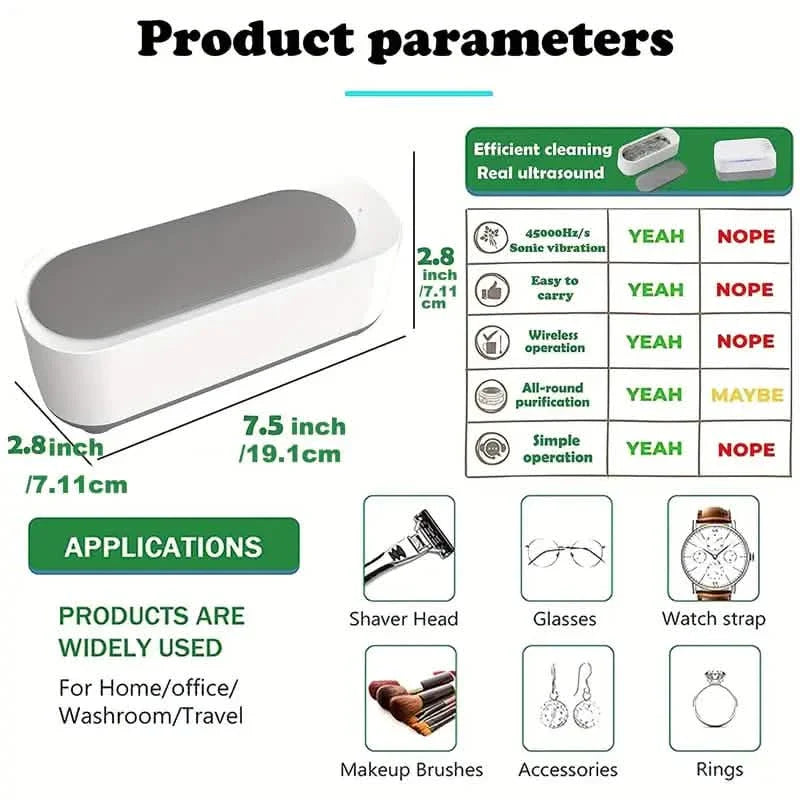 Ultrasonic Jewelry Cleaner Portable by DailySale