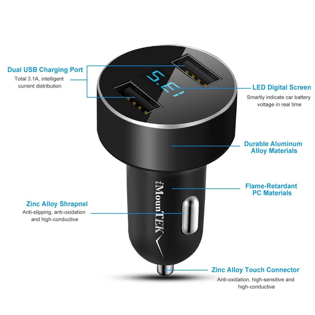 Universal 15W/3.1A Dual USB Car Charger by DailySale