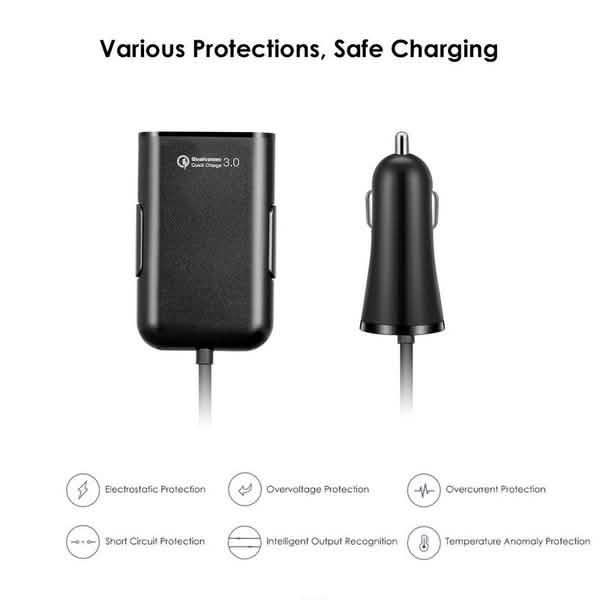Universal 4 Ports USB Car Charger by DailySale