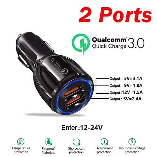 Universal 4 Ports USB Car Charger by DailySale