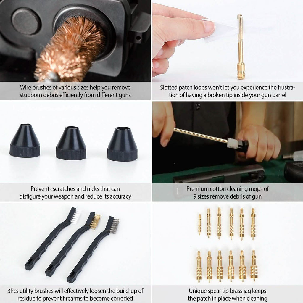 Universal Gun Cleaning Kit with Carrying Case by DailySale