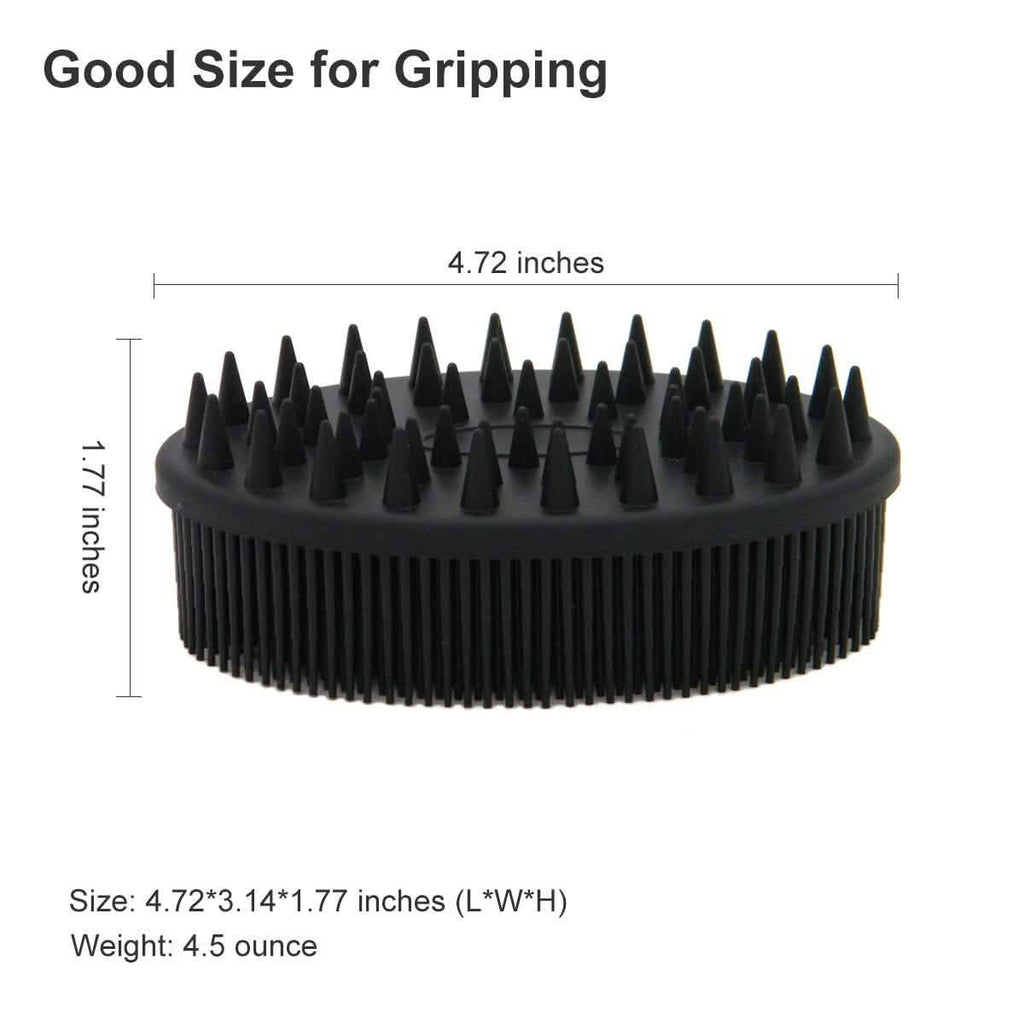 Upgrade Silicone Body Scrubber and Hair Shampoo Brush by DailySale
