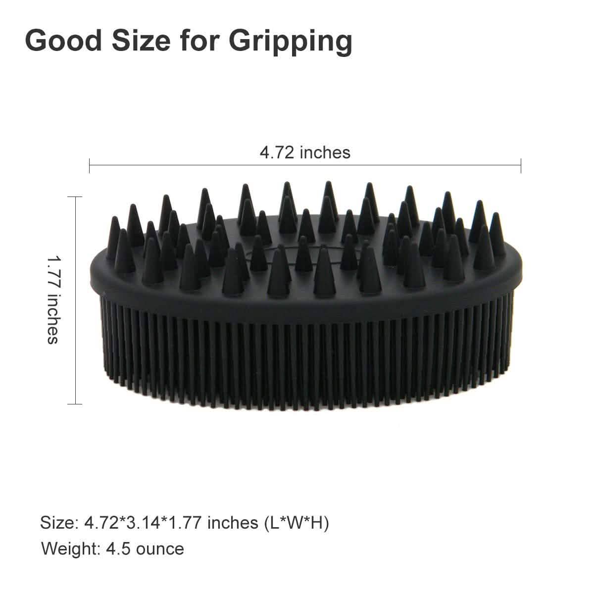 Upgrade Silicone Body Scrubber and Hair Shampoo Brush by DailySale