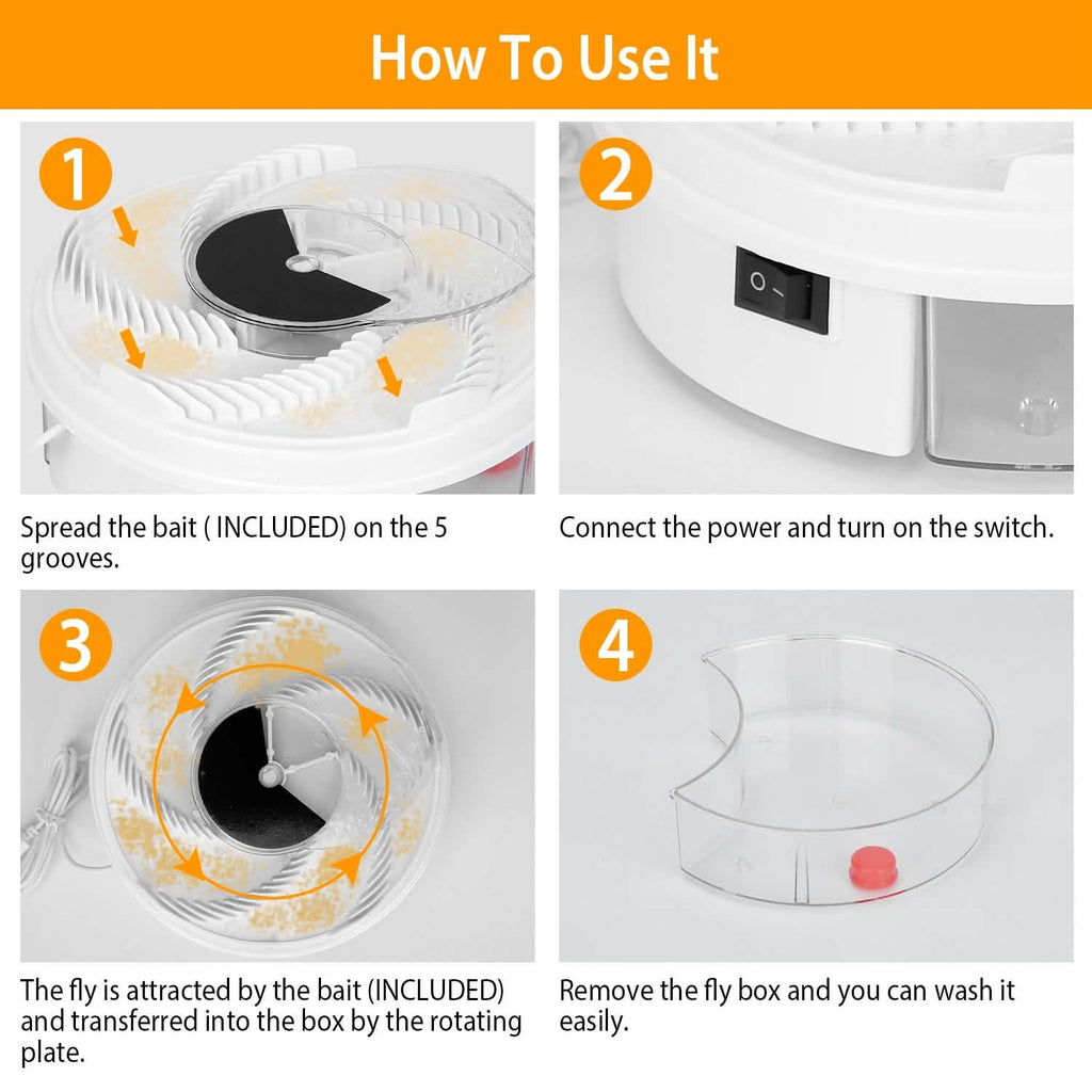USB powered Electric Fly Trap Automatic Flycatcher by DailySale