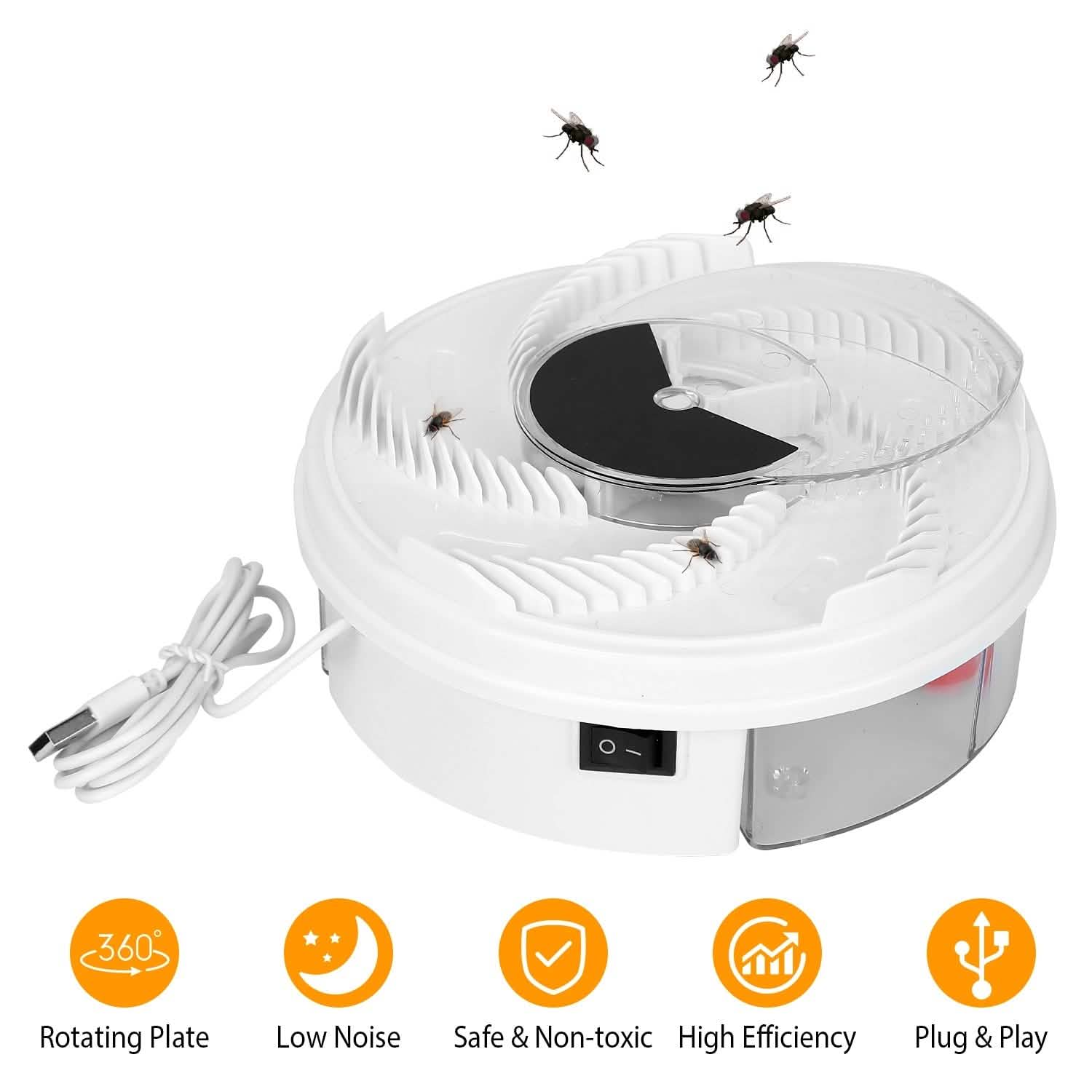 USB powered Electric Fly Trap Automatic Flycatcher by DailySale