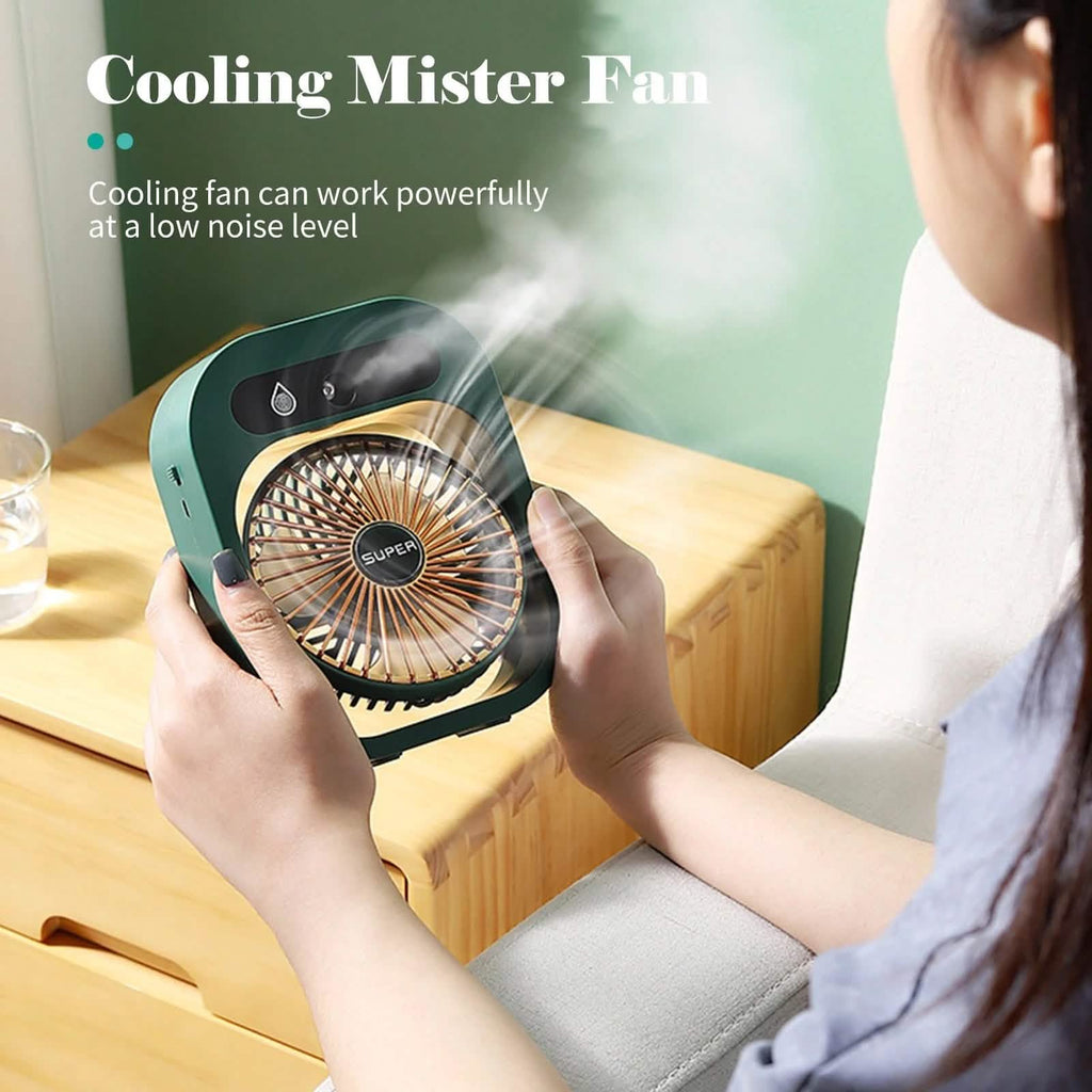 USB Rechargeable Desktop Spray Fan by DailySale